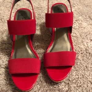 Red Life Stride wedges.